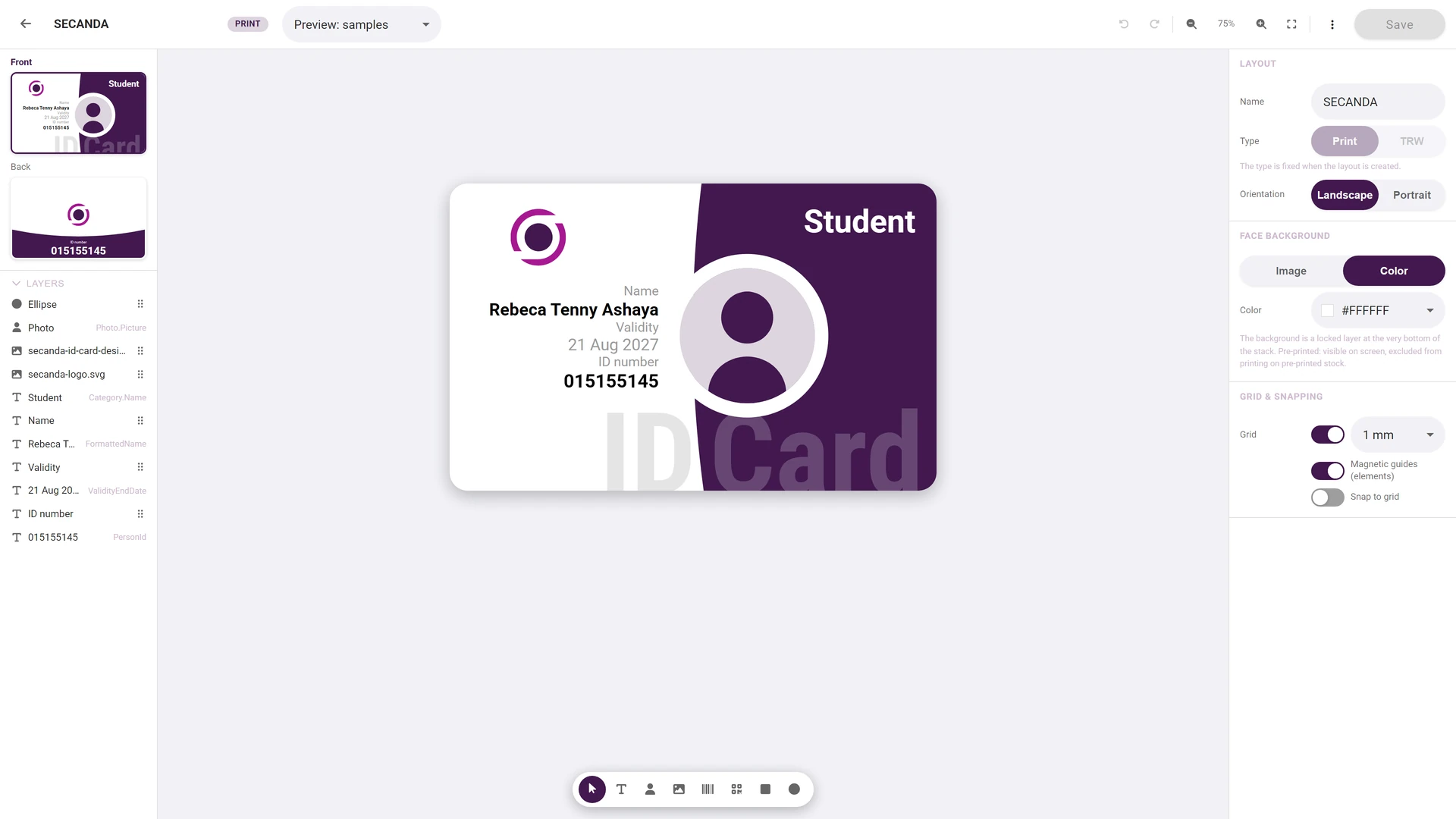 Card designer